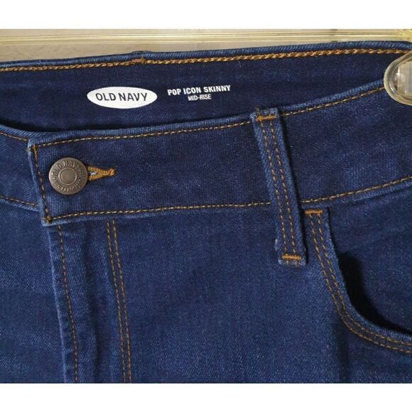 Old Navy Jeans 16 Mid-Rise Pop Icon Skinny Denim Blue Jeans 16 NWOT - Picture 8 of 8